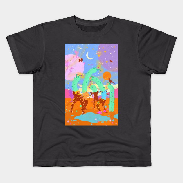 PLANETARY PARTY Kids T-Shirt by Showdeer